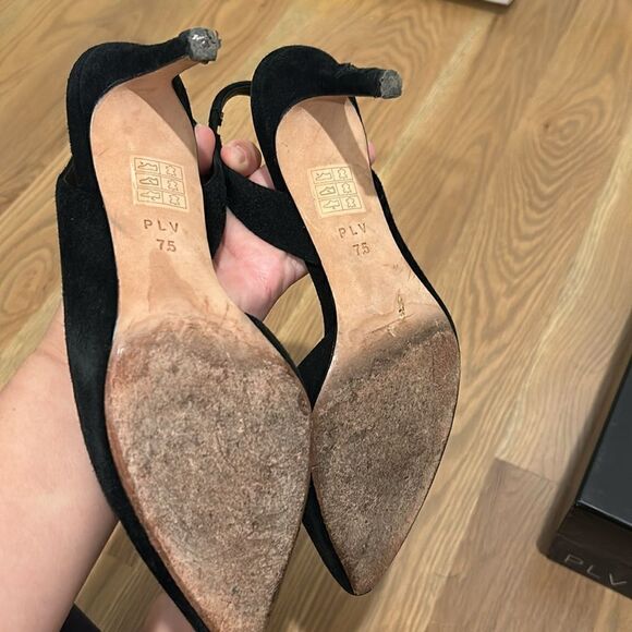 PLV Black suede darla heels 7.5 - Picture 3 of 6